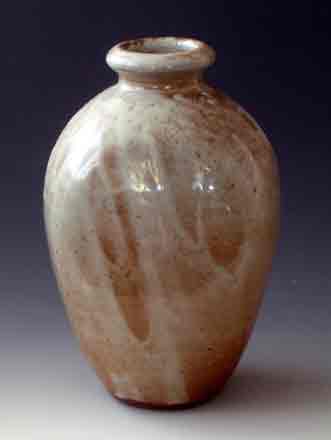 Shino Glazed, Wood Fired Vase, OLS-WF-1