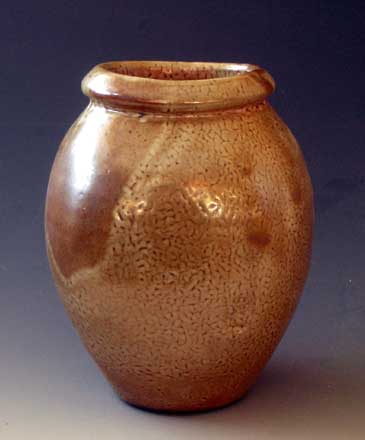 Shino Glazed Wood Fired Vase, WF-23