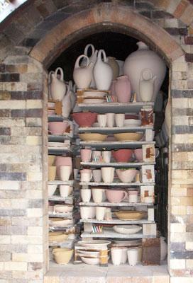 The Salt Chamber loaded with pottery.