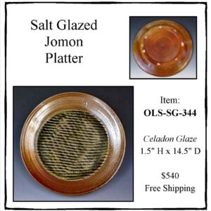 Salt Glazed Jomon Platter – OLS-SG-344