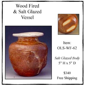 Wood Fired & Salt Glazed Vase – OLS-WF-62