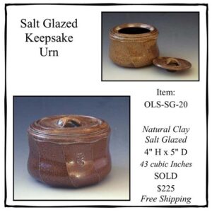 Salt Glazed Keepsake Urn – OLS-SG-20-SOLD