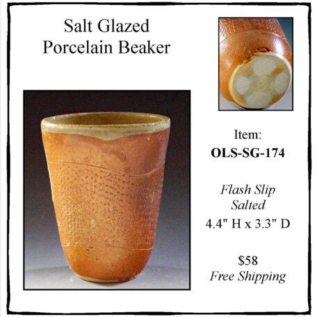 Salt Glazed Porcelain Beaker, OLS-SG-174