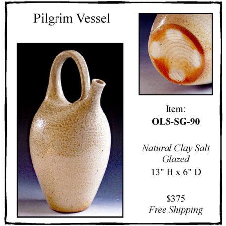 Natural Clay Pilgrim Vessel, OLS-SG-90