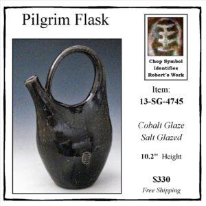 Salt Glazed Cobalt Glazed Pilgrim, 13-SG-4745