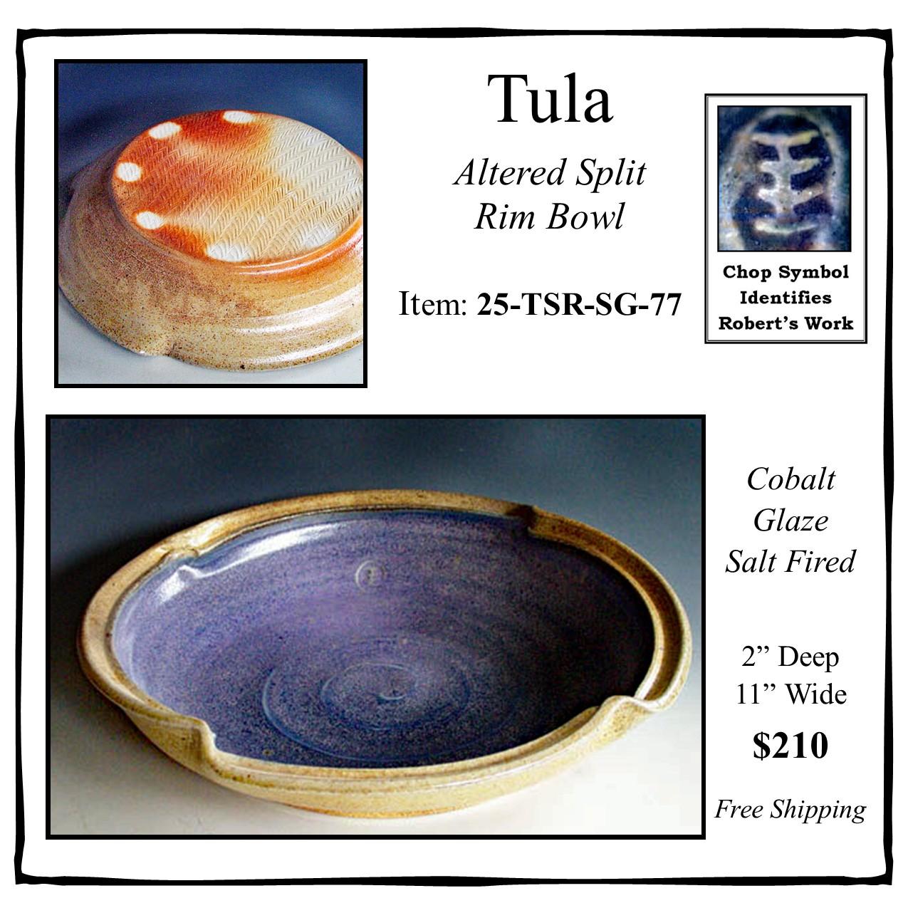 Salt Glazed Tula Bowl, 25-Tula-OLS-SG-77