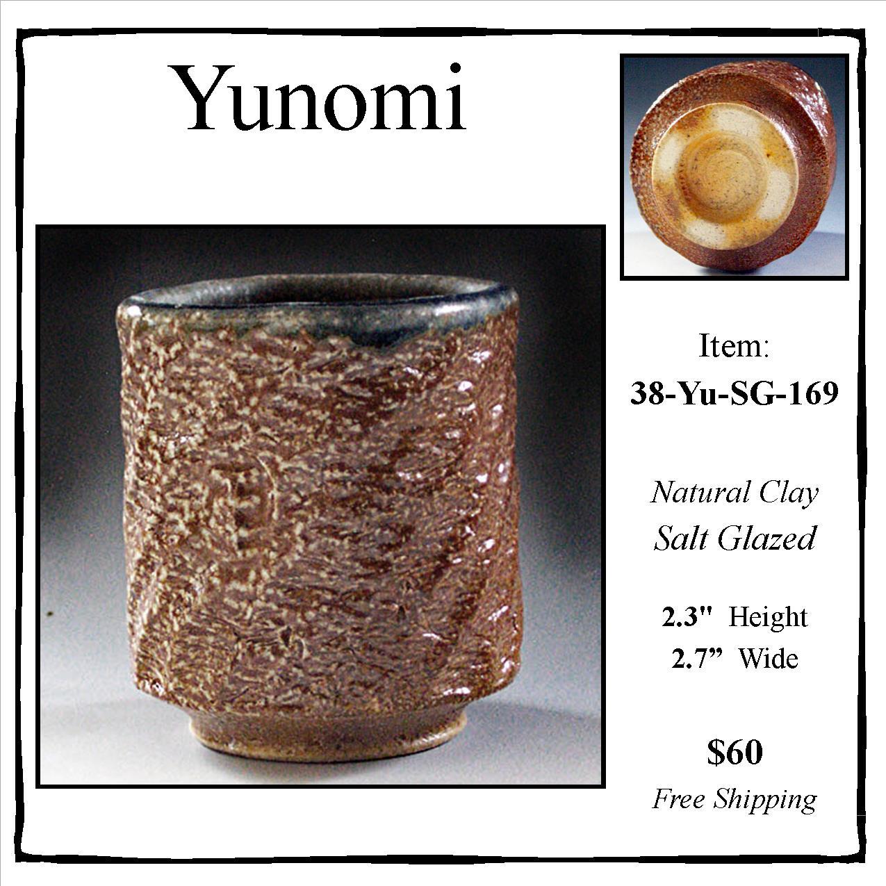 Salt Glazed Textured Yunomi 38-Yu-SG-169