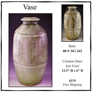 Salt Glazed Vase, 48-Vase-SG-243